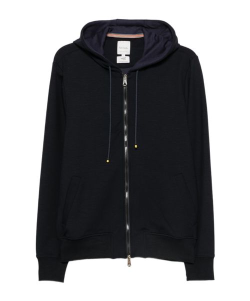 Zip-up drawstring hoodie