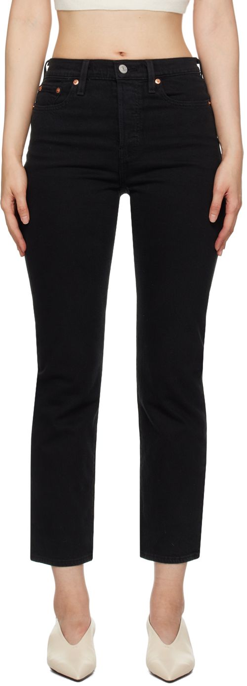 Levi's Black Wedgie Straight Fit Jeans