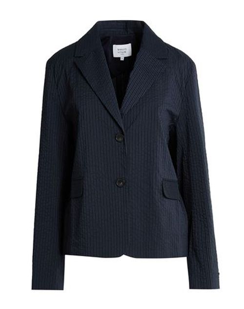 Maison Kitsuné Woman Blazer Midnight blue Size 2 Polyester, Cotton