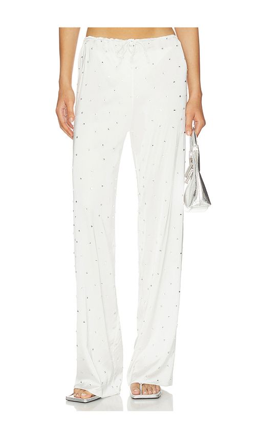 Oseree Bridal O Gem Pants in White. L. Also in
