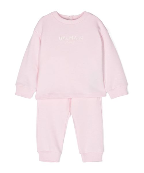 Embroidered-logo tracksuit