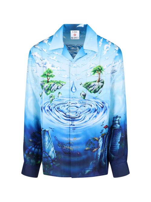 Silk Camp-Collar Shirt