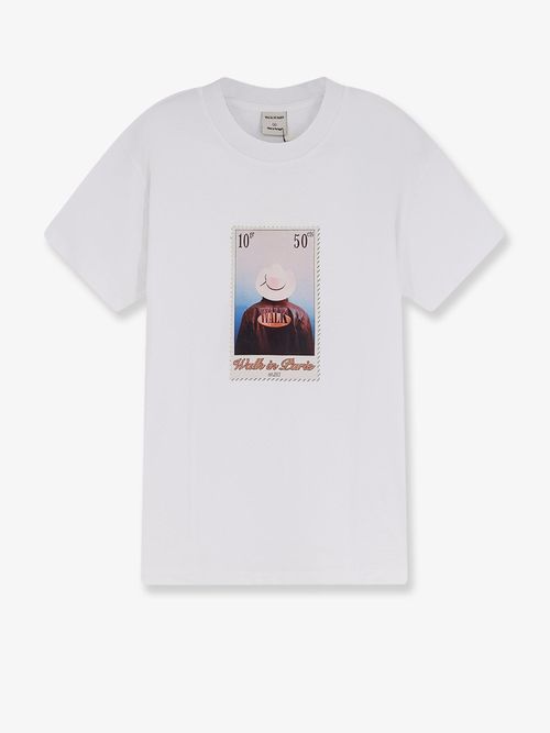 Leather Jacket Print T-Shirt — White