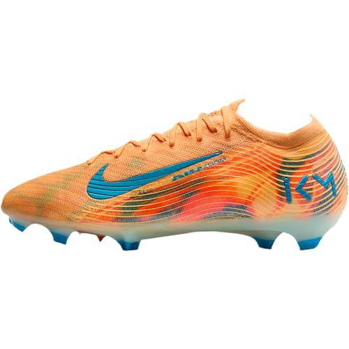 Nike Mercurial Vapor 16 Elite Kylian Mbappe Firm-Ground Low-Top Soccer Cleats (Melon Tint/Igloo/Neo Turquoise)