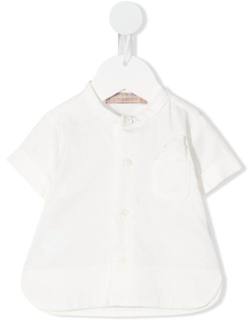 Chest patch-pocket shirt - White