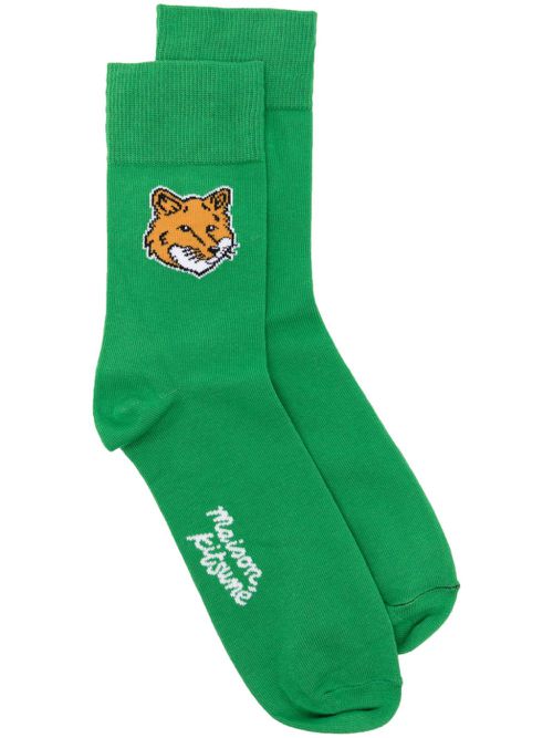 Fox head socks - Green