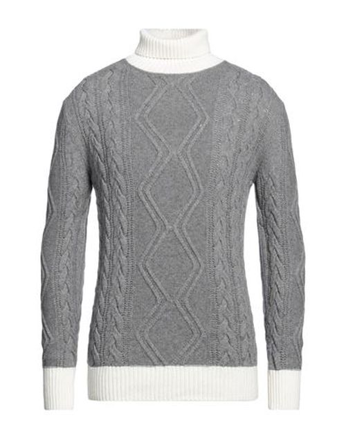 Man Turtleneck Grey Size 40 Polyamide, Wool, Viscose, Cashmere