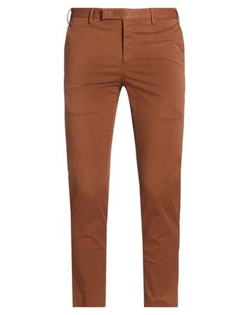 Man Pants Brown Size 38 Cotton, Elastane