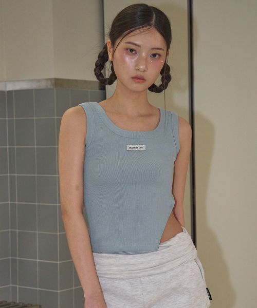 oddoneout 여성 SIDE BUCKLE SLIT TOP SKY 