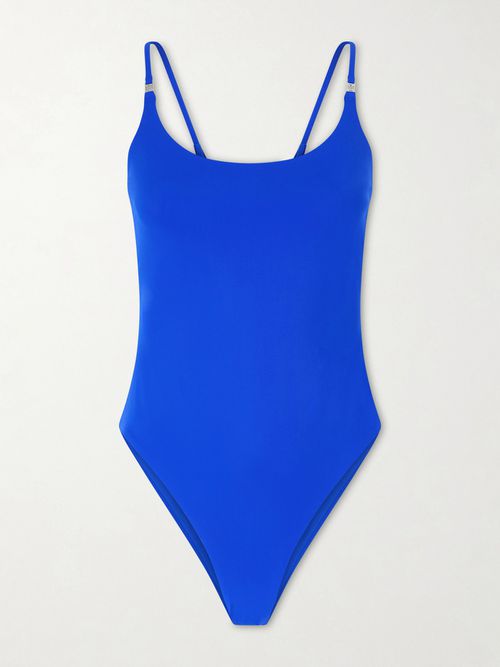 Logo-embellished Swimsuit - Cobalt blue