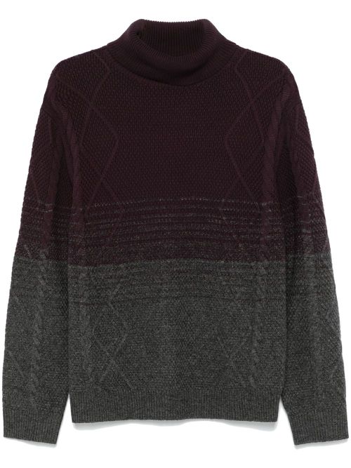 Roll-neck jumper - Purple