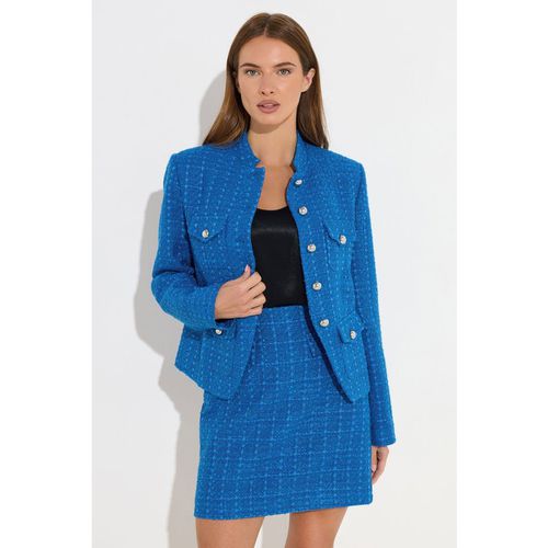 Boucle Button Detail Jacket