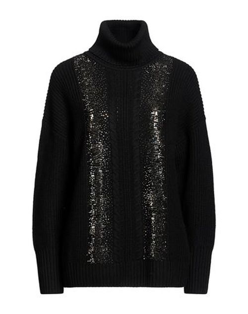 Woman Turtleneck Black Size M Virgin Wool