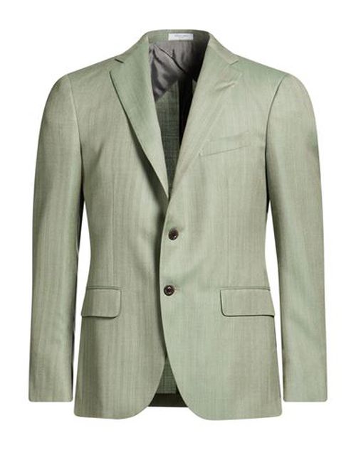 Man Blazer Sage green Size 36 Virgin Wool, Silk