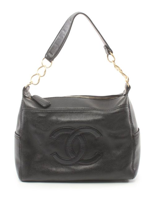 2003-2004 CC leather handbag - Black