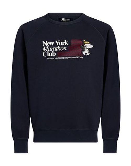 Peanuts X Man Sweatshirt Midnight blue Size L Cotton, Polyester