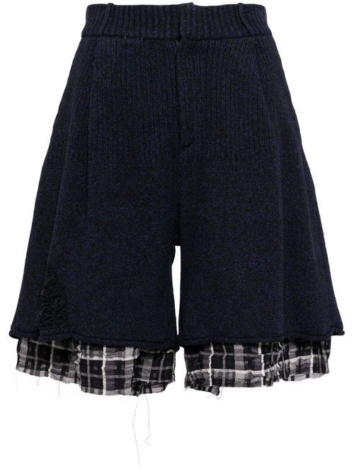Varto layered shorts - Black