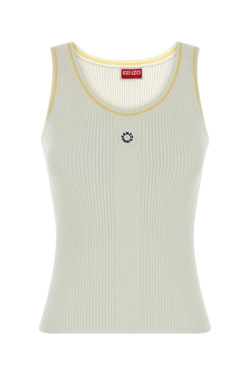 Boke Flower 2.0 Rib Tank Top — White