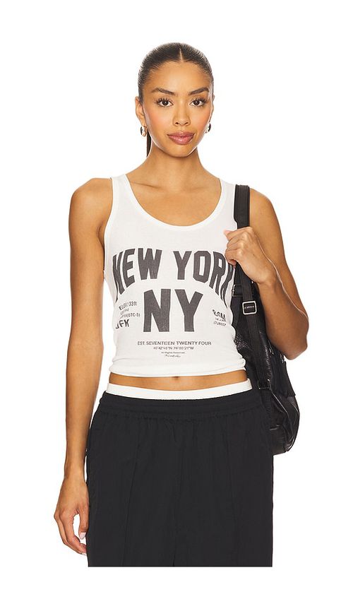 The Laundry Room TANK-TOP WELCOME TO NEW YORK in White. Größe XL. Also in