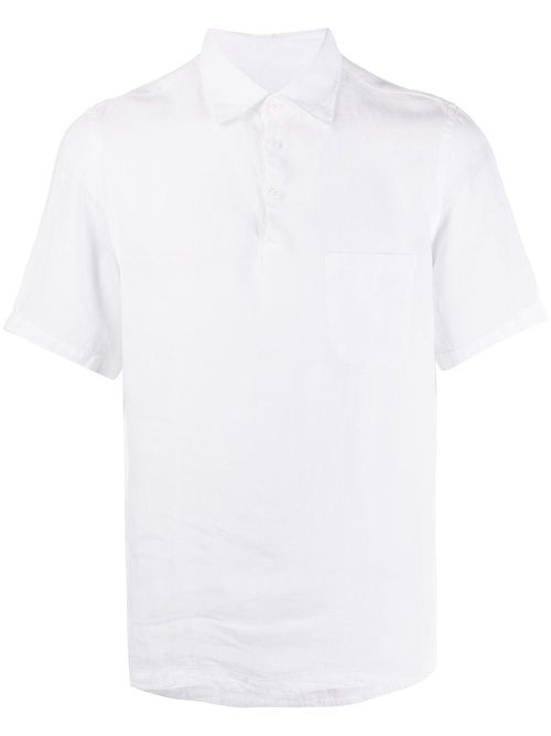 Corfù linen polo shirt - White