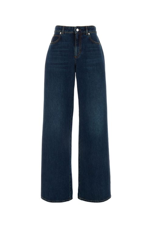 Dark Stonewash Denim Jeans — Navy