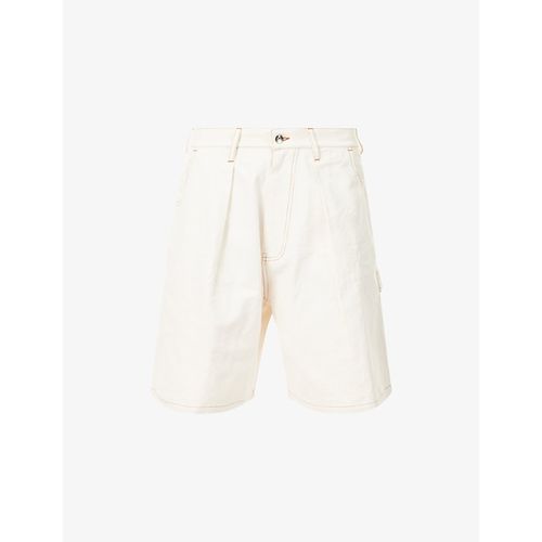Mens Lush Carpenter Pleated Cotton Shorts