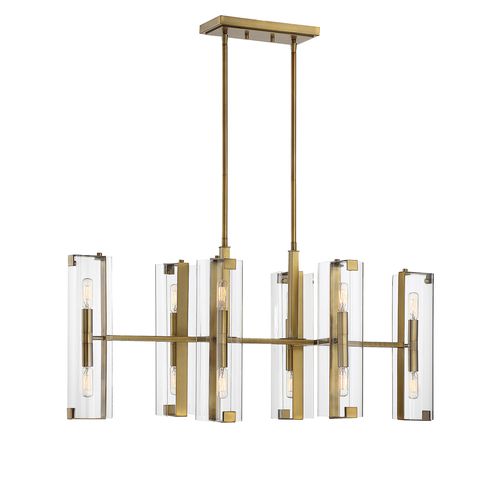 Savoy House Winfield 12-Light Chandelier in Warm Bras