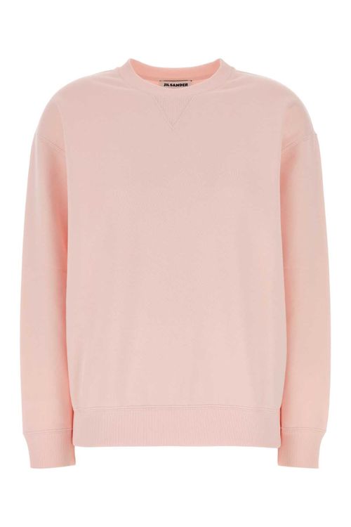Cotton Crew Sweatshirt — Pink