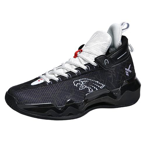 Mens High Top Basketball Shoes Womens Breathable Outdoor Fashion Lightweight Unisex-Adult Laceup Running Shoes Pink