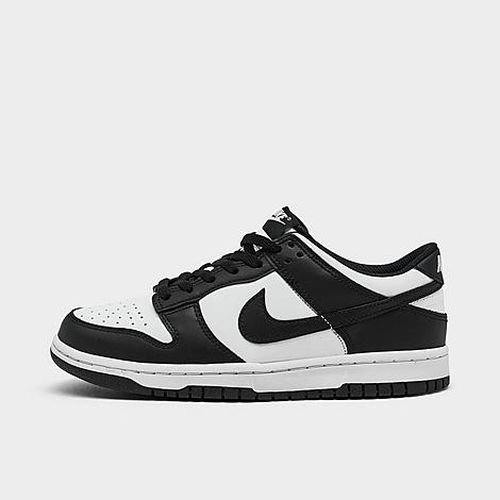 Big Kids Dunk Low Casual Shoes in Black/White