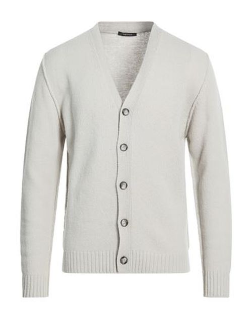 Man Cardigan Light grey Size 36 Virgin Wool