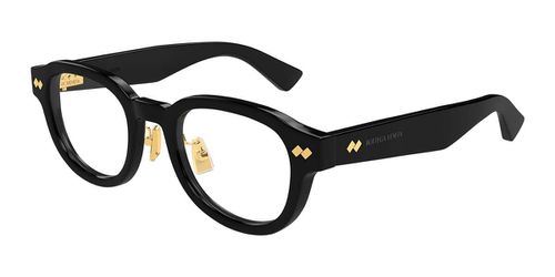 Bottega Veneta BV1355OJ Asian Fit 001 Men's Eyeglasses Black Size 49 - Blue Light Block Available