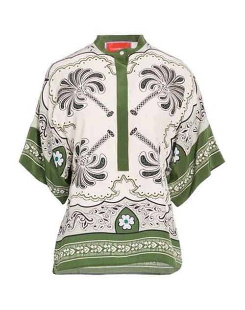 Woman Top Military green Size L Silk