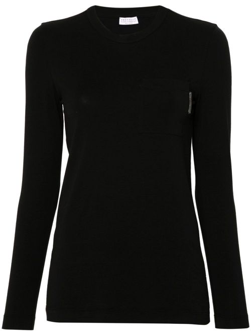 Chest-pocket T-shirtt - Black