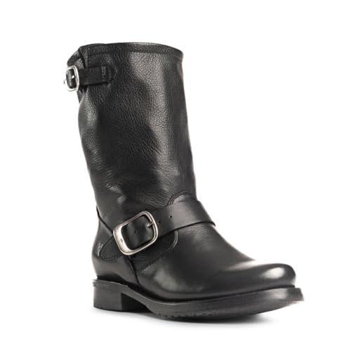 Frye Veronica Flex Short Boots for Women Made from Full-Grain Leather with Antique Metal Hardware