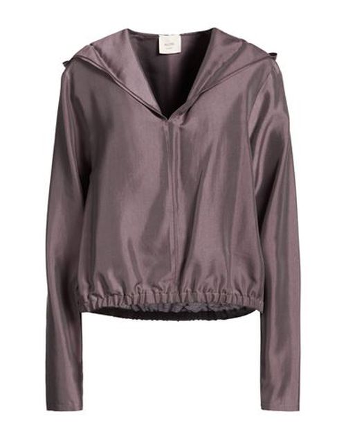 Chocolat Woman Top Dark purple Size 6 Lyocell, Silk