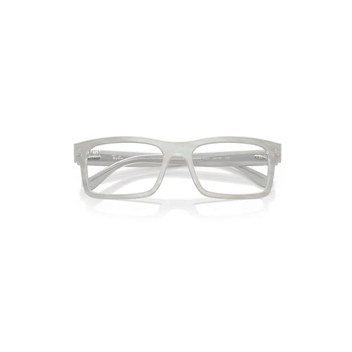 Ray-Ban Rb5435 Optics Change Optical Photo Striped Light Blue Frame Clear Lenses Polarized 56-19