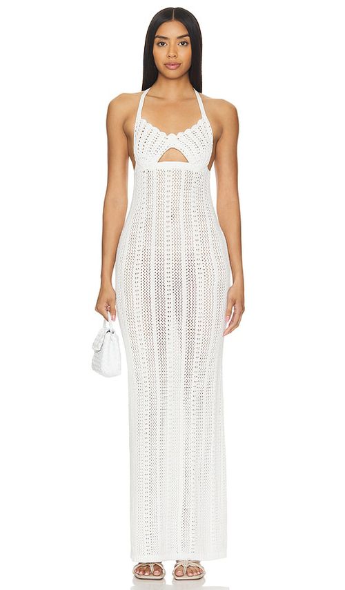 MAJORELLE Davia Maxi Dress in Ivory. L also in