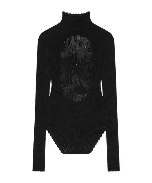 Bodysuit in floral lace