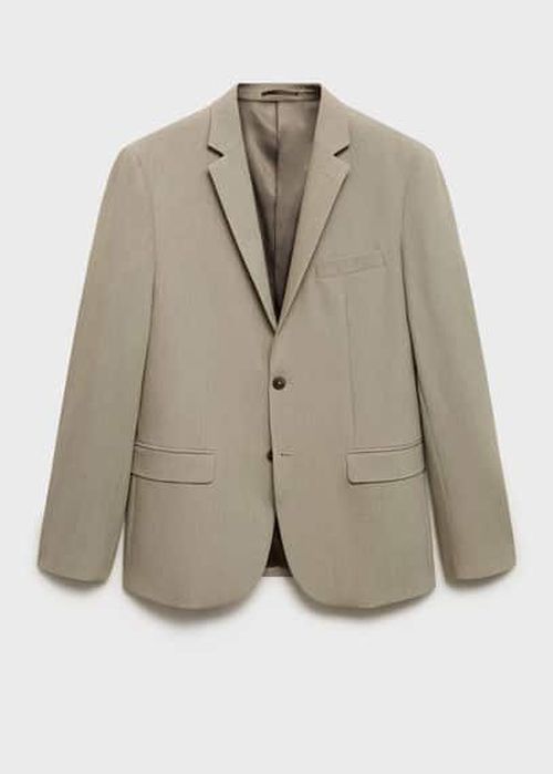 Tailored wool-blend overcoat beige - Man - 