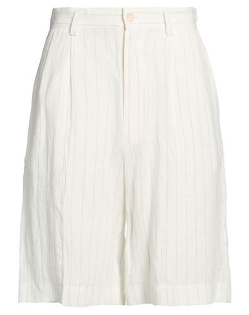 Woman Shorts & Bermuda Shorts Off white Size 4 Linen