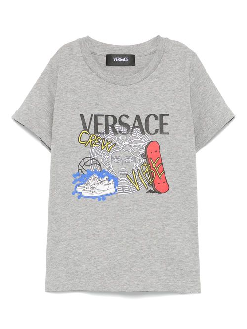 Medusa-print T-shirt - Grey
