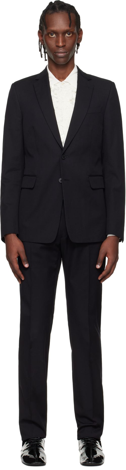 Black Single-Breasted Suit