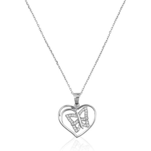 Orphelia WoMens 925 Sterling Silver Chain with Pendant - ZH-4878 - One Size