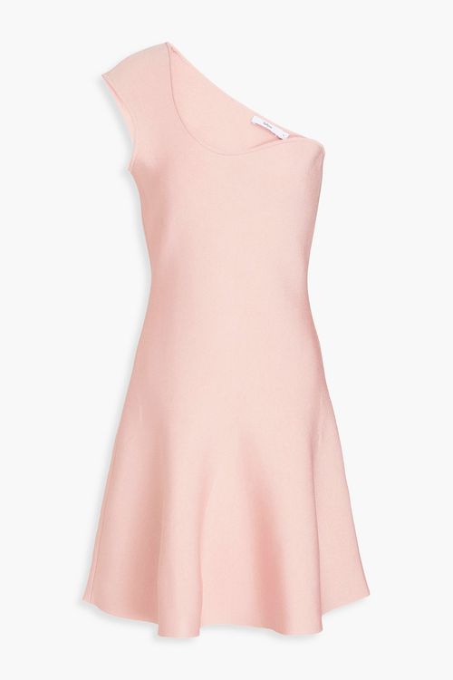 Klem one-shoulder knitted mini dress
