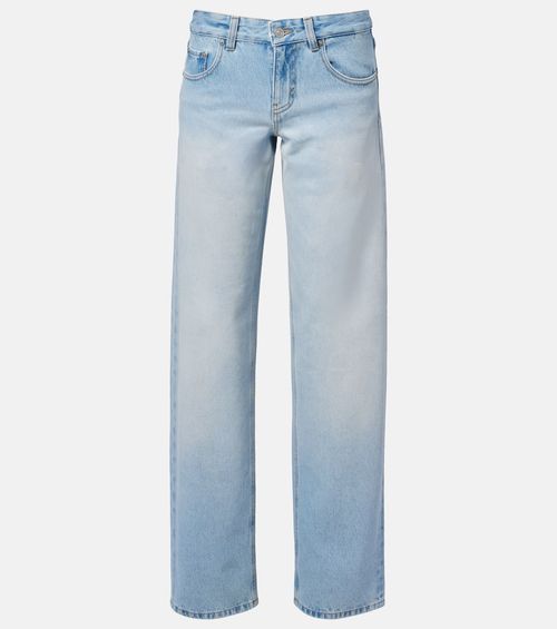 Harper low-rise straight jeans