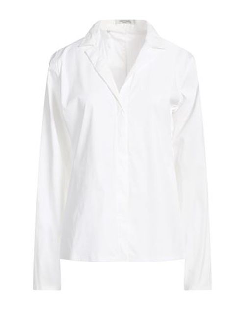 Woman Shirt White Size 16 Cotton, Polyamide, Elastane