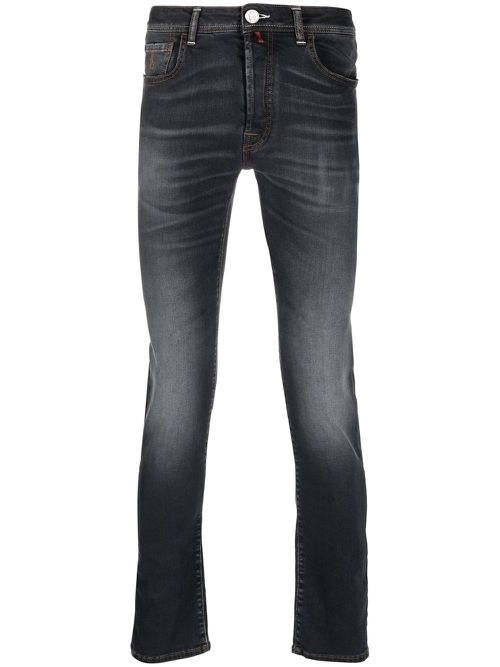 Logo-patch Super Straight jeans - Grey