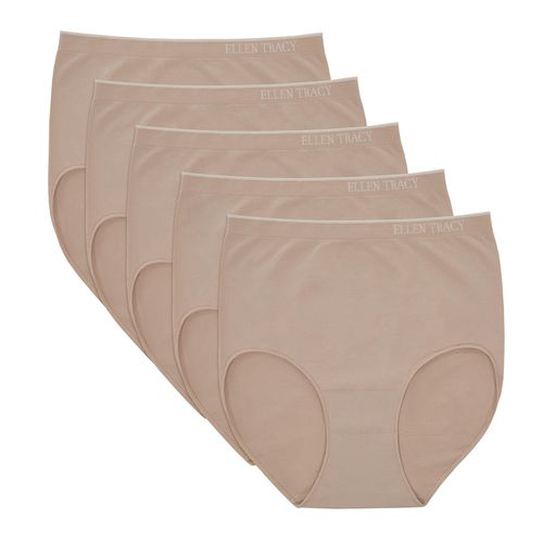 Women's 5-Pack Seamless Brief Sunbeige M:- Sunbeige