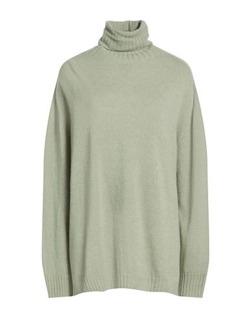 Chocolat Woman Turtleneck Sage green Size L Merino Wool, Cashmere